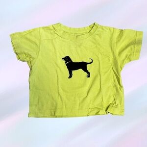 The Black Dog Bright Yellow Logo Infant T-Shirt, 6-12m